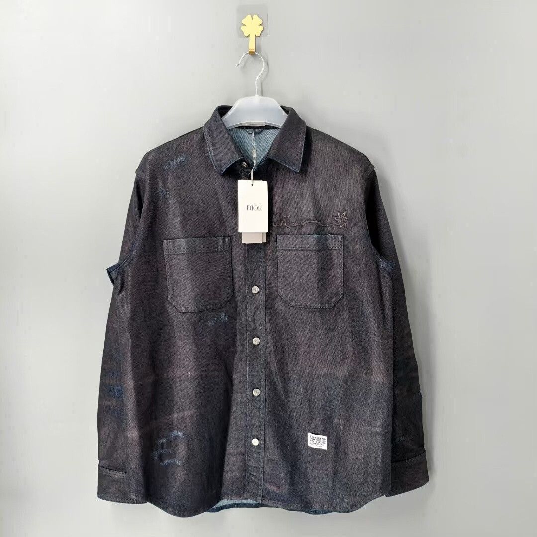 Dior DIOR TS Collaborative Denim Shirt Size US S / EU 44-46 / 1 - 1 Thumbnail