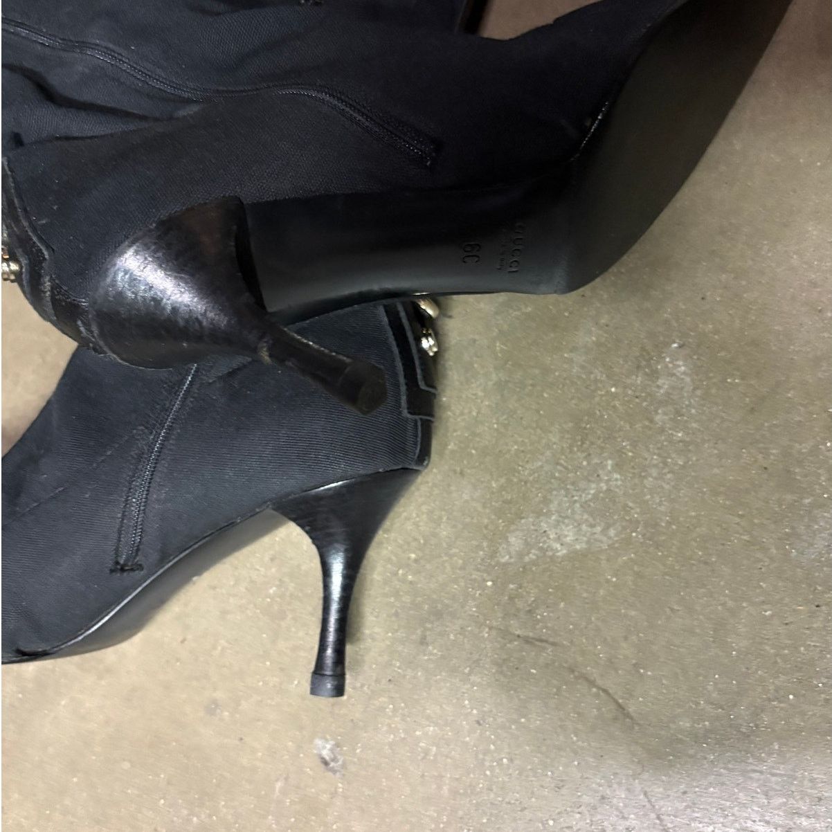 Gucci Gucci Black Stretch Over-The-Knee Boots - SZ 36/ Us 6 Size US 6 / IT 36 - 6 Thumbnail