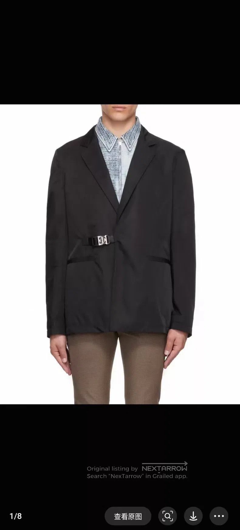 Givenchy Givenchy 4G Buckle Nylon Blazer Jacket Size US M / EU 48-50 / 2 - 8 Thumbnail