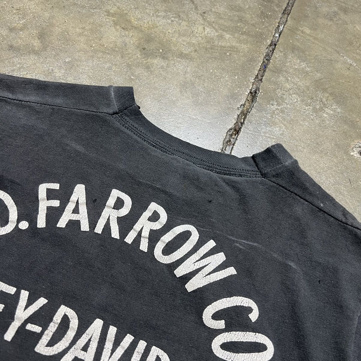 Vintage 70s Harley Davidson T shirt Faded Grunge Punk USA