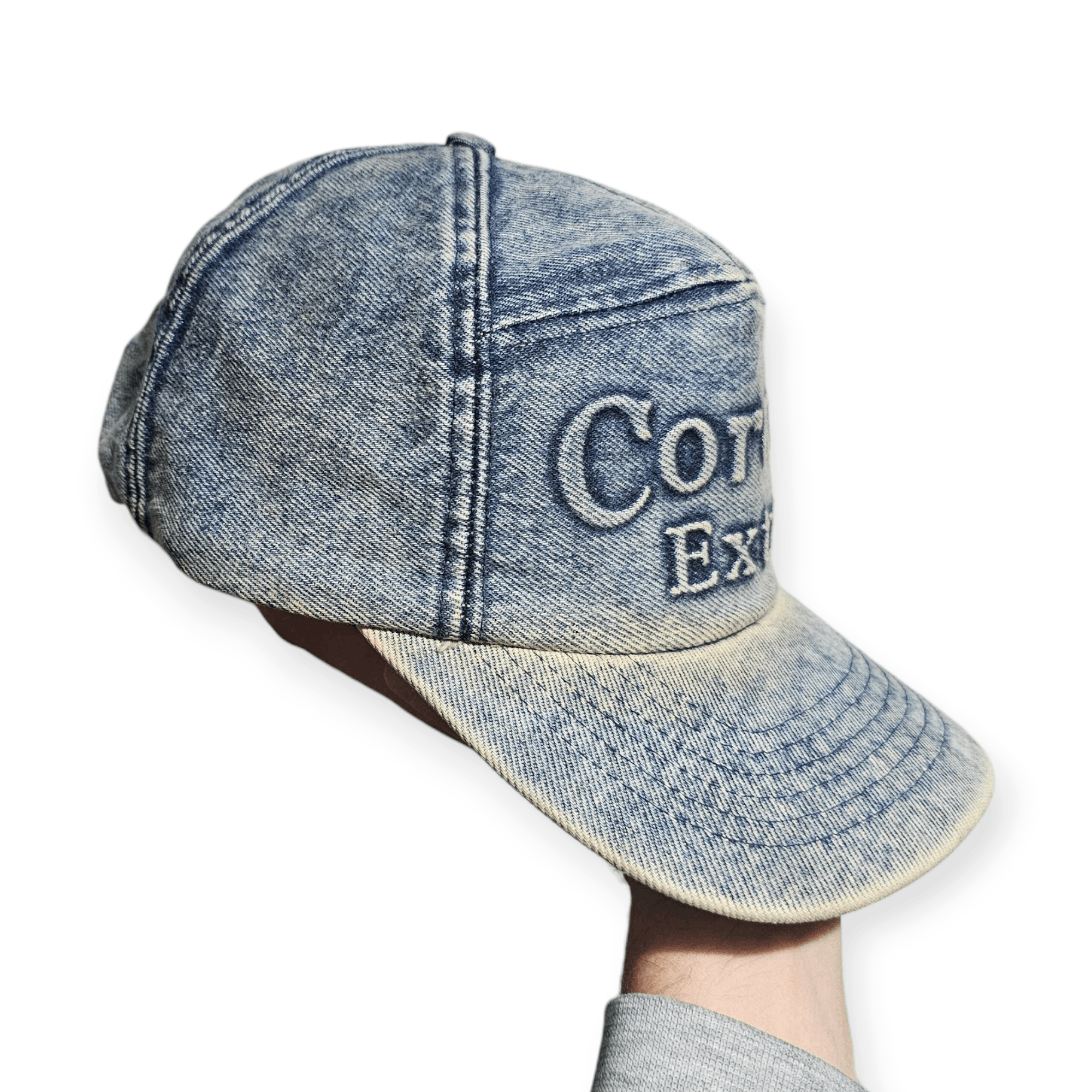 Vintage Corona Extra Beer Denim Hat Size ONE SIZE - 3 Thumbnail