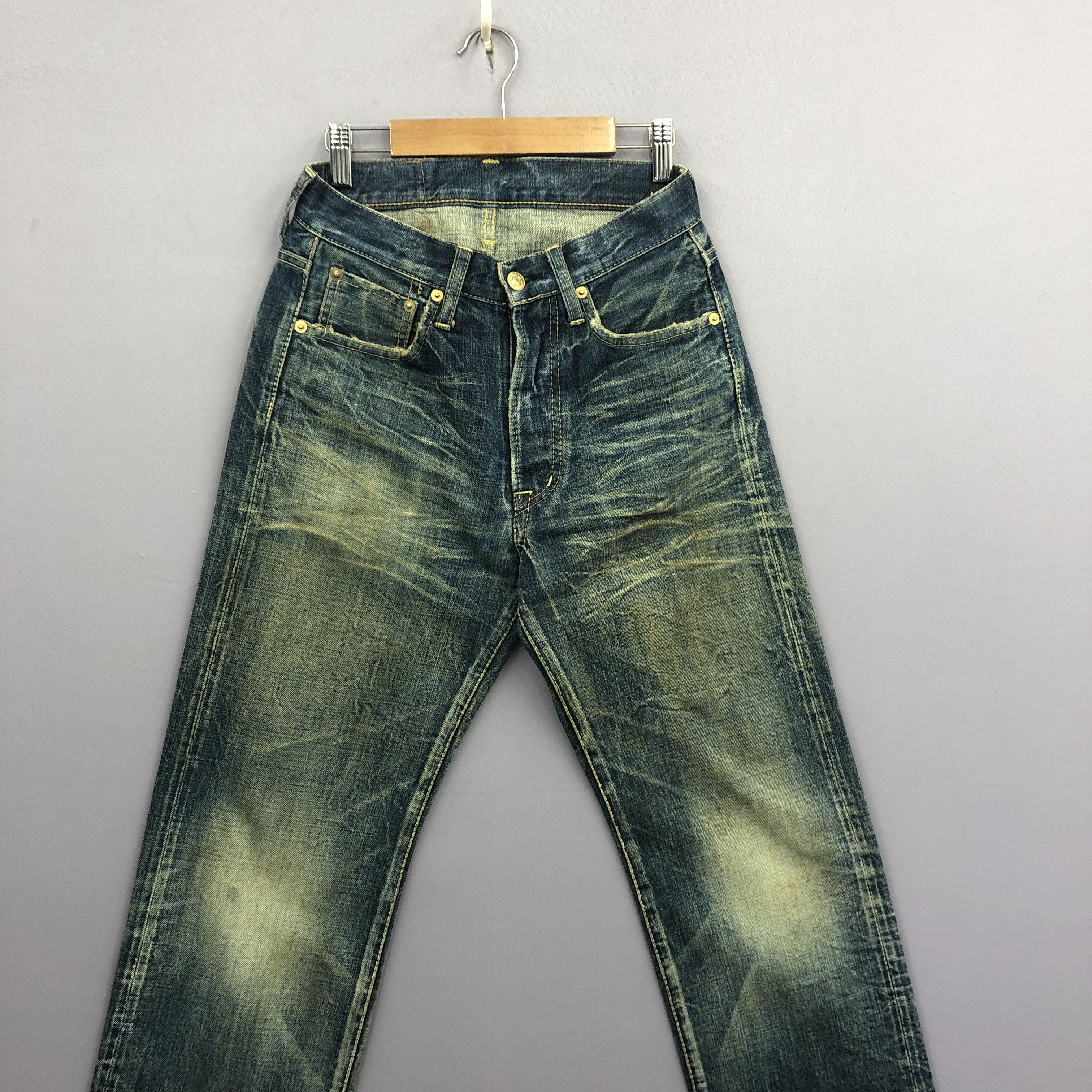Japanese Brand Vintage Rusty Omnigod Selvedge Japanese Jeans Redline Denim Size 26" / US 2 / IT 38 - 3 Thumbnail