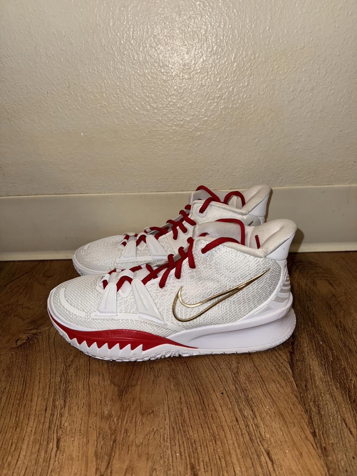 Nike Nike Kyrie 7 White University Red Size US 6.5 / EU 39-40 - 4 Thumbnail