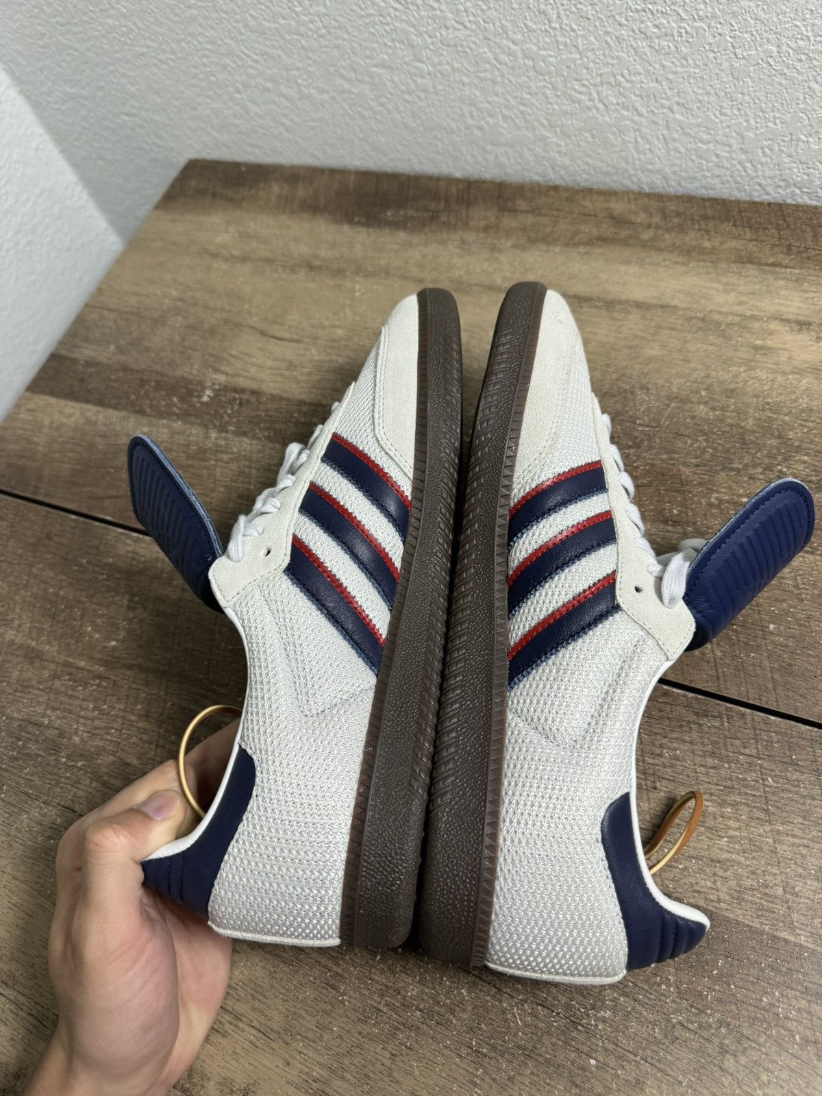 Adidas SAMPLE Adidas Samba LT Crystal White Dark Blue Size 11 NEW Size US 11 / EU 44 - 5 Thumbnail