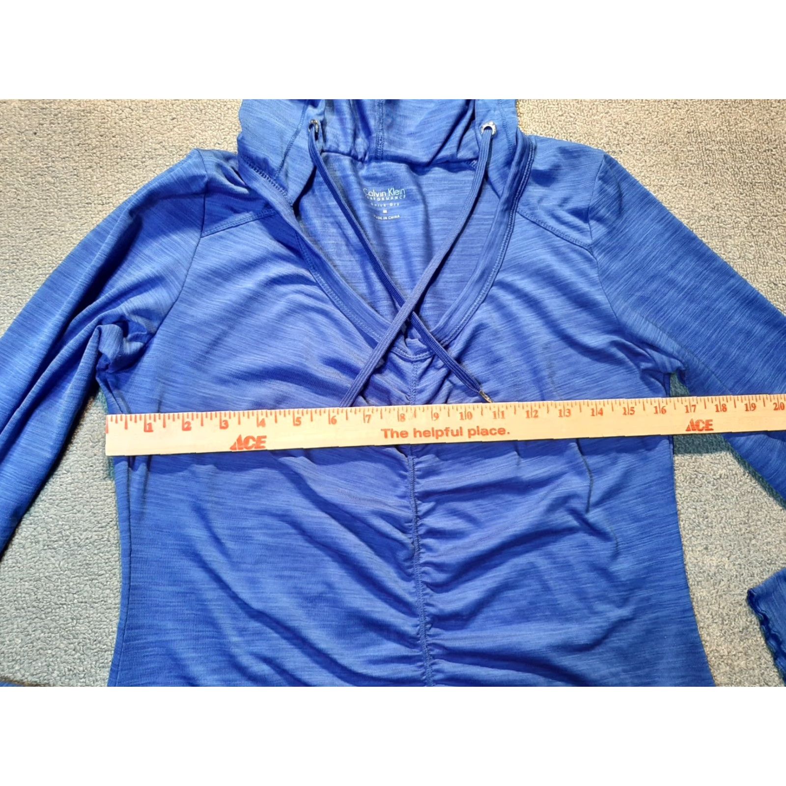 Calvin Klein VINTAGE Calvin Klein Jacket Womens Size M Quick Dry pull over Blue Hooded Size M / US 6-8 / IT 42-44 - 4 Thumbnail