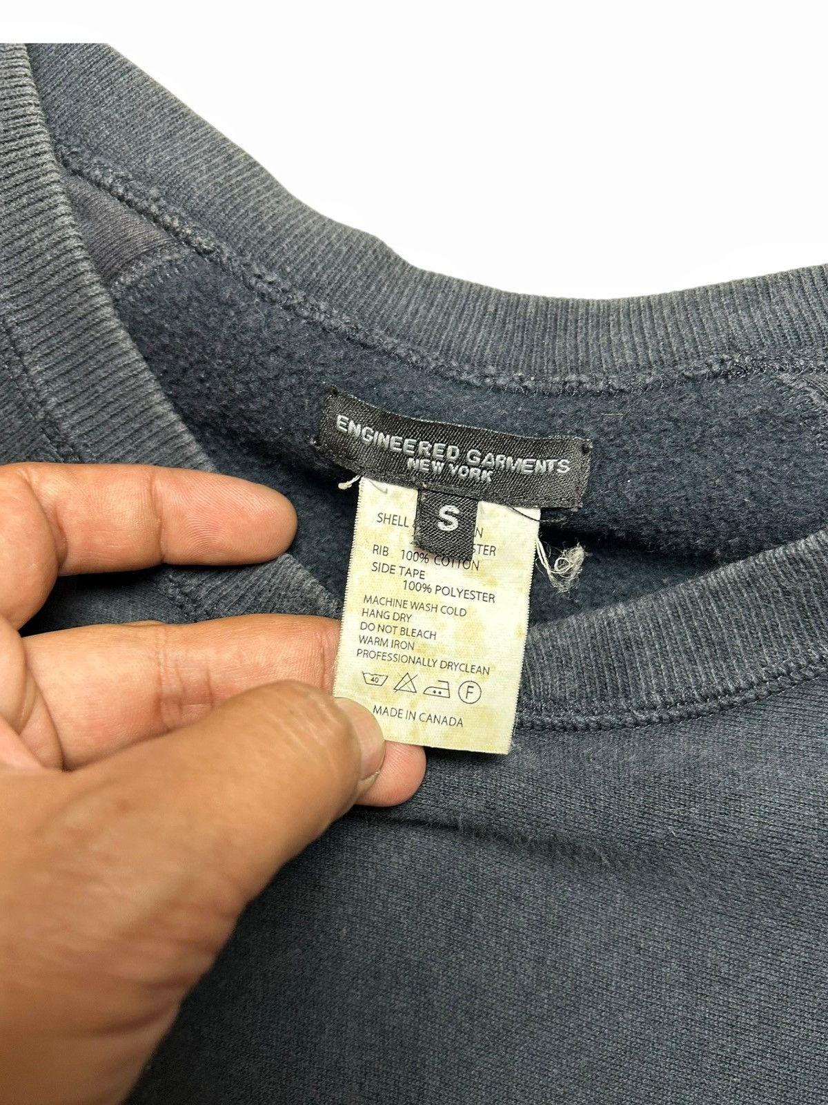 Engineered Garments Vintage Engineered Garments Raglan Sweatshirt Tapped Navy Size US S / EU 44-46 / 1 - 8 Thumbnail