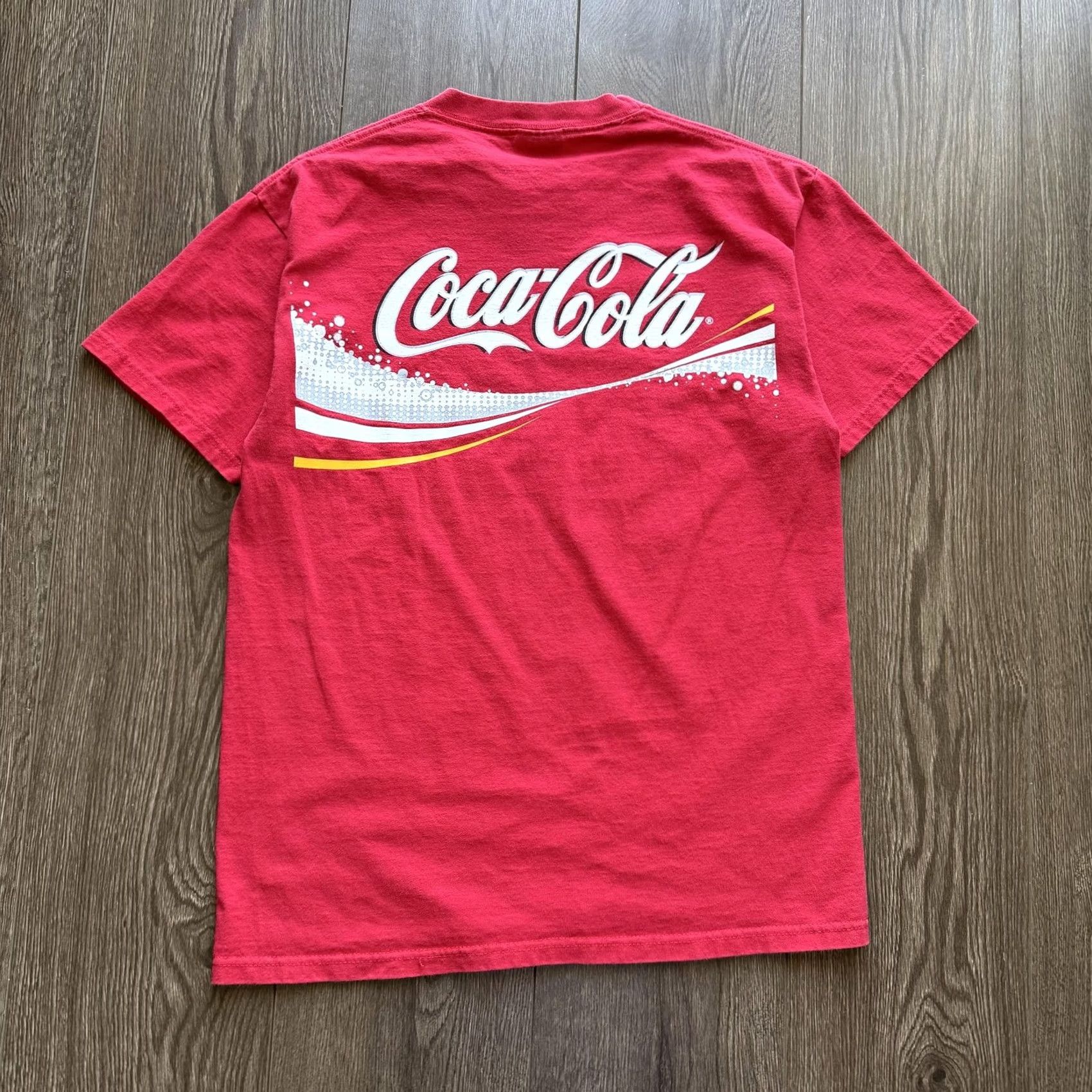 Hanes VINTAGE Hanes Coca-Cola Shirt Mens M Red 2003 Launch Team Graphic Tee Promo Shirt S/S Crew Neck Coca-Cola Back Logo Size US M / EU 48-50 / 2 - 3 Thumbnail