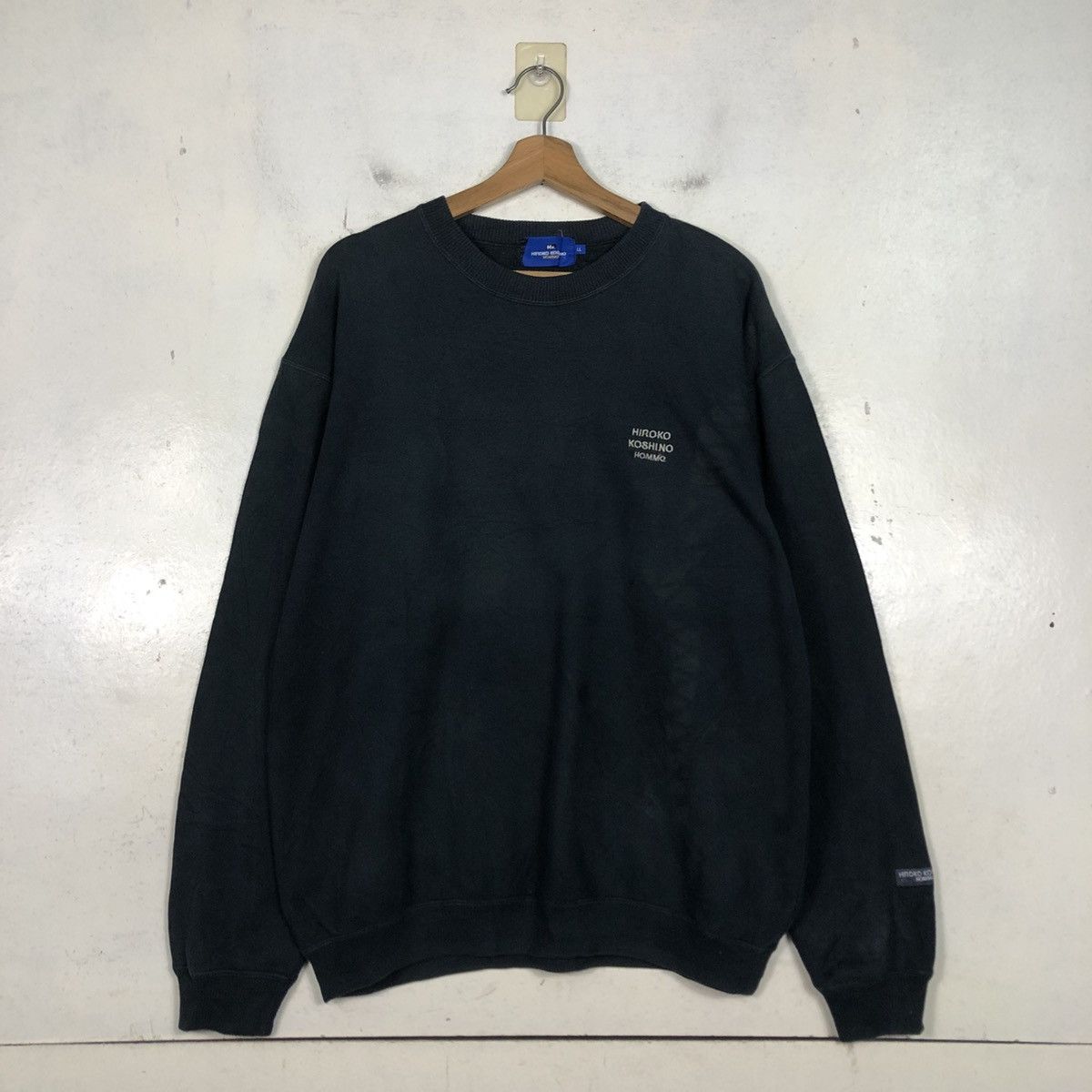 Hiroko Koshino Homme 📌Vintage Sweatshirt Hiroko Koshino Homme Big Logo Spell Out Size US L / EU 52-54 / 3 - 3 Thumbnail