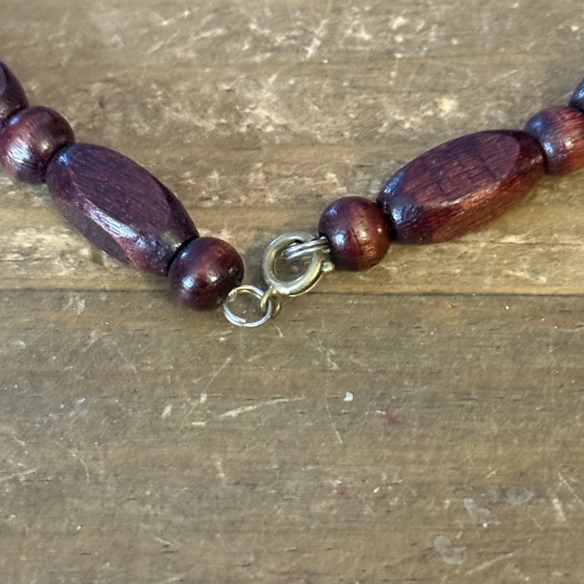 Vintage Vintage chunky brown bead necklace Size ONE SIZE - 6 Thumbnail