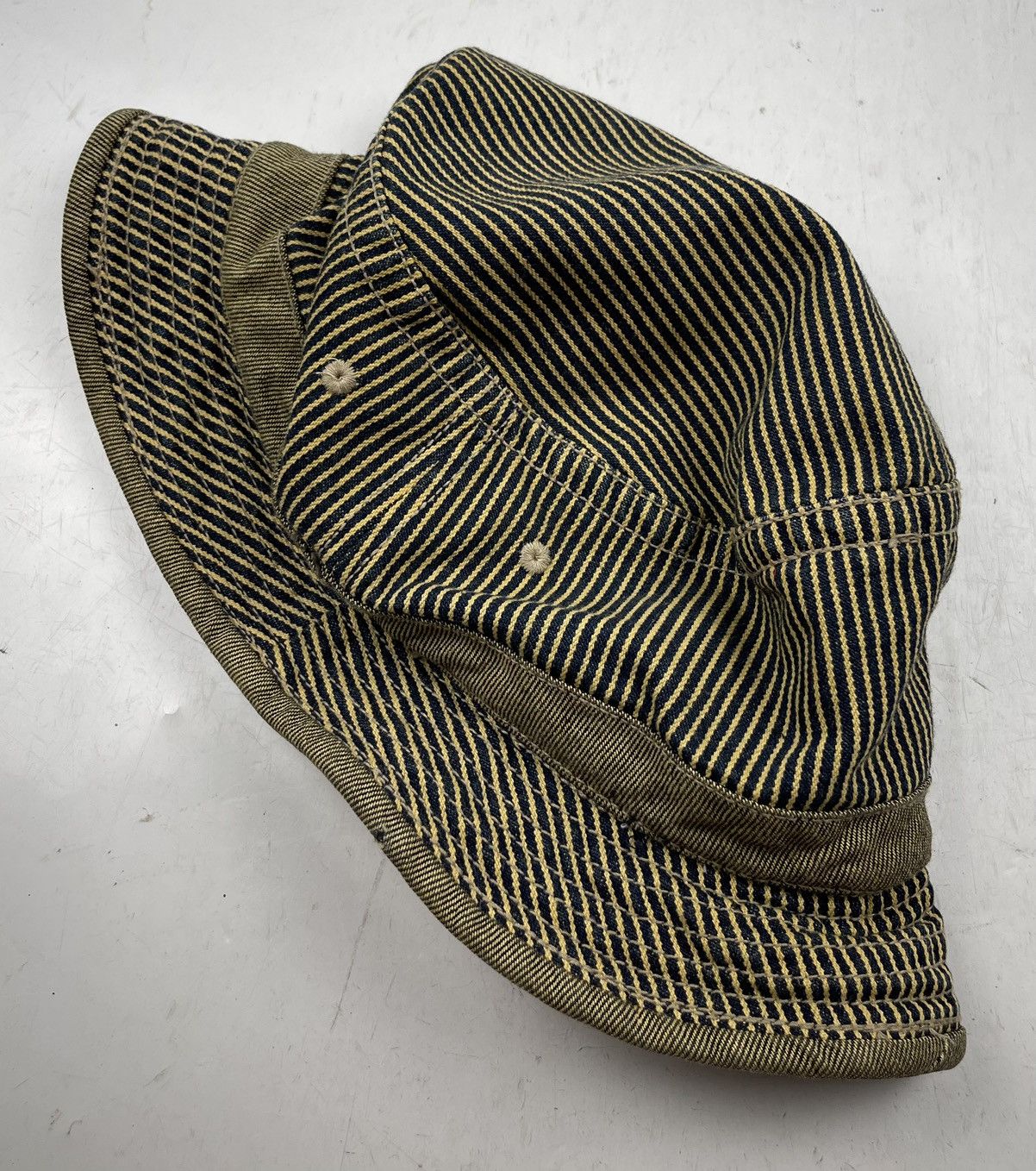 Japanese Brand striped bucket hat tc49 Size ONE SIZE - 3 Thumbnail