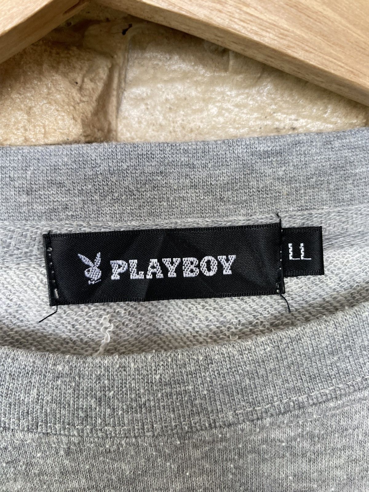 Playboy Vintage Playboy Backhit Sweatshirt Light Gray Size US L / EU 52-54 / 3 - 8 Thumbnail