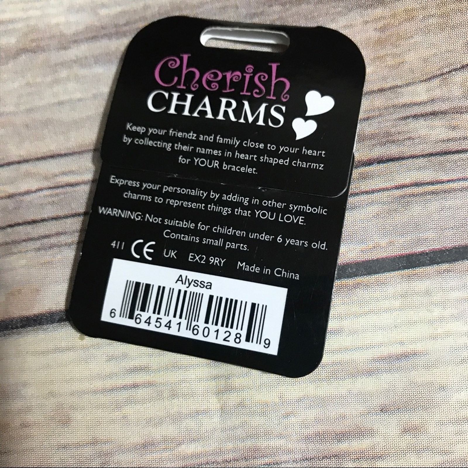 Other Cherish Charms ALYSSA Name Bracelet Charm Silvertone NEW Size ONE SIZE - 2 Thumbnail