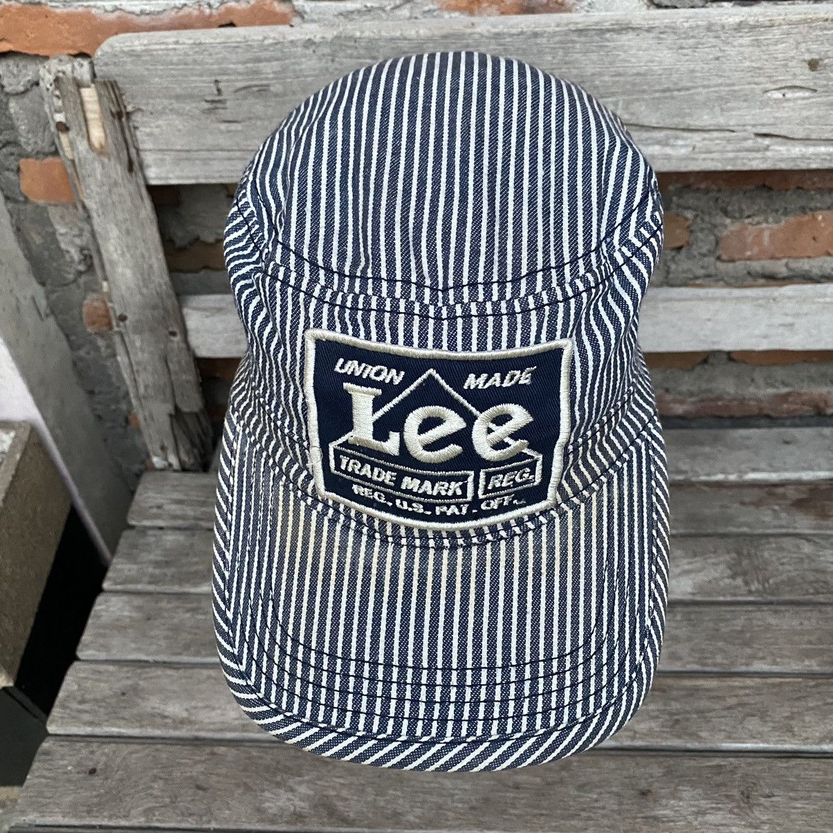 Lee LEE ICONIC LOGO HICKORY STRIPE PATROL HAT Size ONE SIZE - 5 Thumbnail