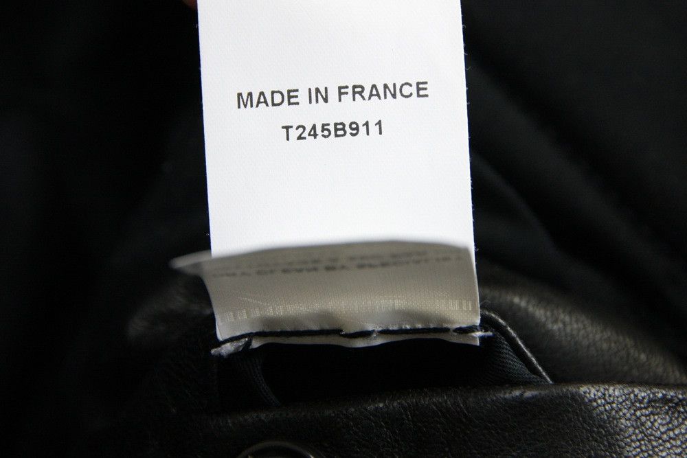 Balmain Balmain Paris Midnight Blue Black Calf Hair Leather Biker Size US M / EU 48-50 / 2 - 19 Thumbnail