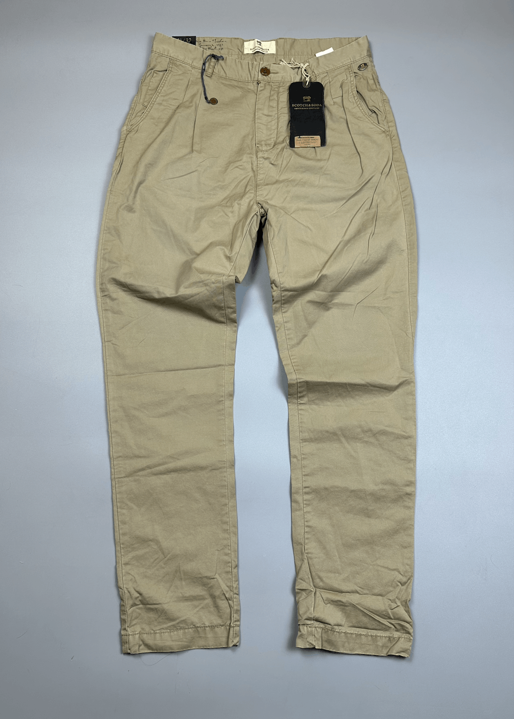 Scotch & Soda Straigh Beige Light Pants Scotch&Soda Medium Size US 31 - 2 Thumbnail