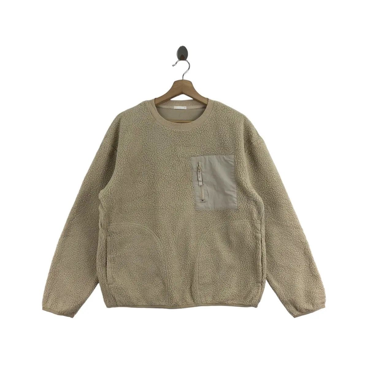 GU GU JAPAN Retro X Collection Outdoor Pocket Fleece Sweater Size L / US 10 / IT 46 - 1 Thumbnail