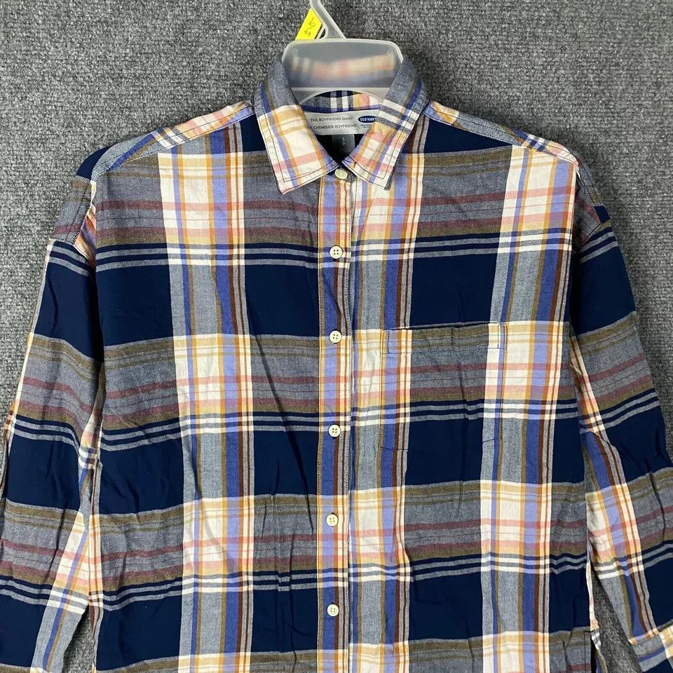 Old Navy Old Navy Button Up Top Women's Small The Boyfriend Shirt S Size S / US 4 / IT 40 - 2 Thumbnail