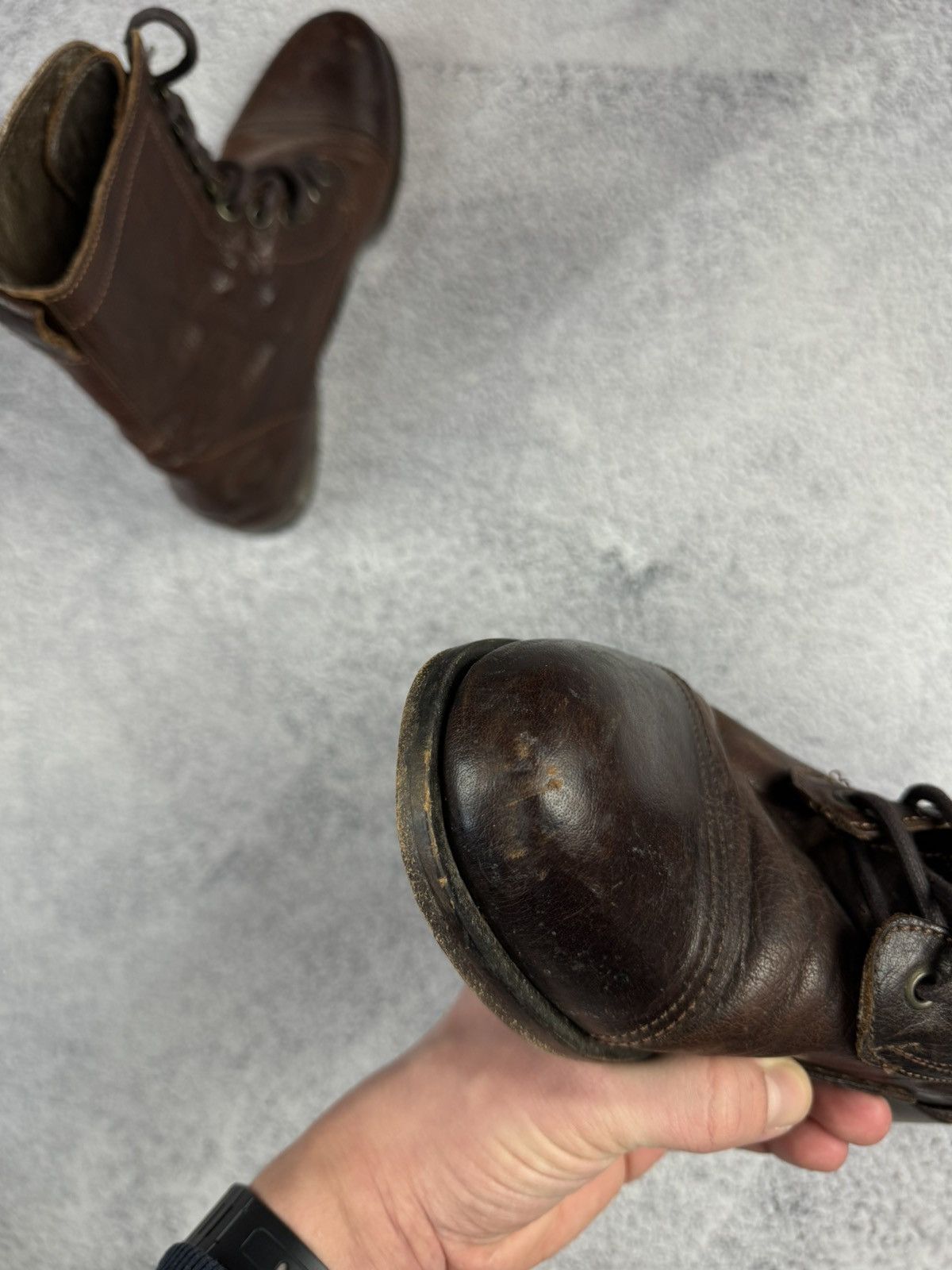 Dolce & Gabbana × Vintage DOLCE GABBANA Vintage Leather Unisex Boots Shoes Brown Size US 10 / IT 40 - 16 Thumbnail