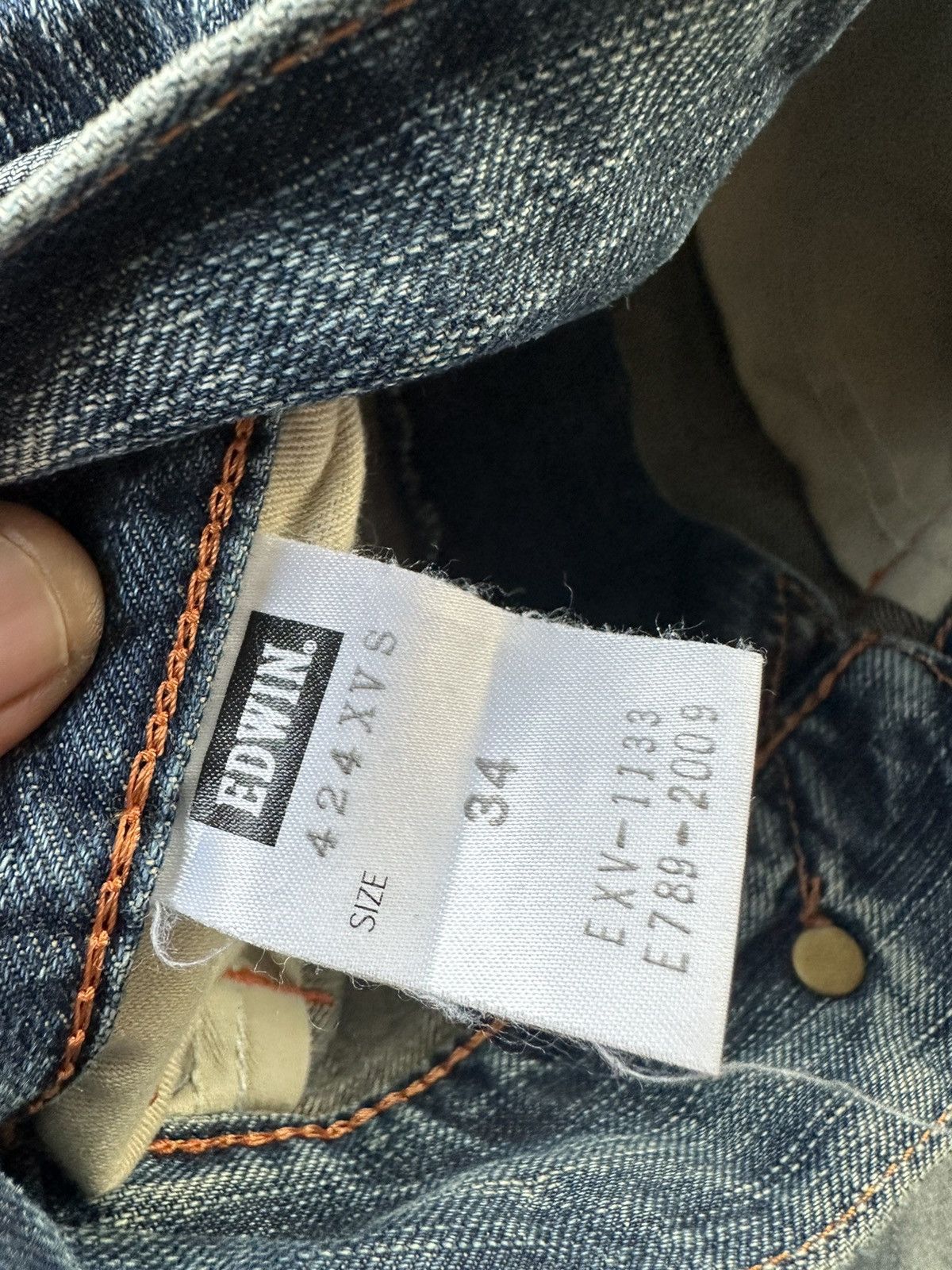 Edwin Edwin Exclusive Vintage Faded Washed Distressed Denim D187 Size US 34 / EU 50 - 15 Thumbnail