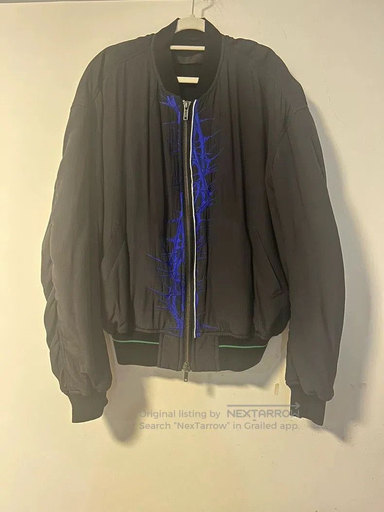 Haider Ackermann Haider Ackermann Embroidered Silk Bomber Jacket. Size US L / EU 52-54 / 3 - 1 Thumbnail