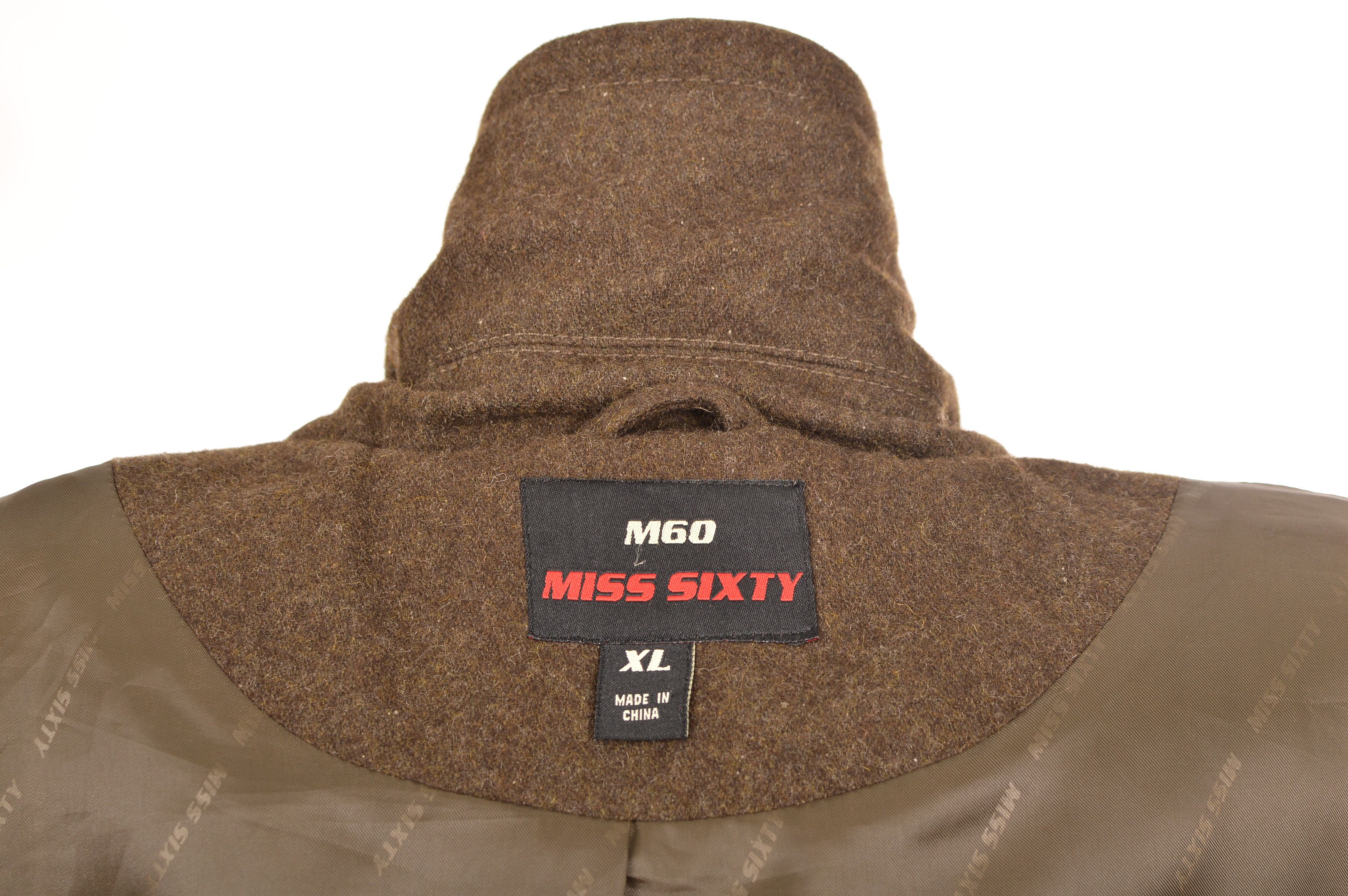 Miss Sixty Miss Sixty Vintage Double Breasted Wool Viscose Blend Coat Size XL / US 12-14 / IT 48-50 - 6 Thumbnail
