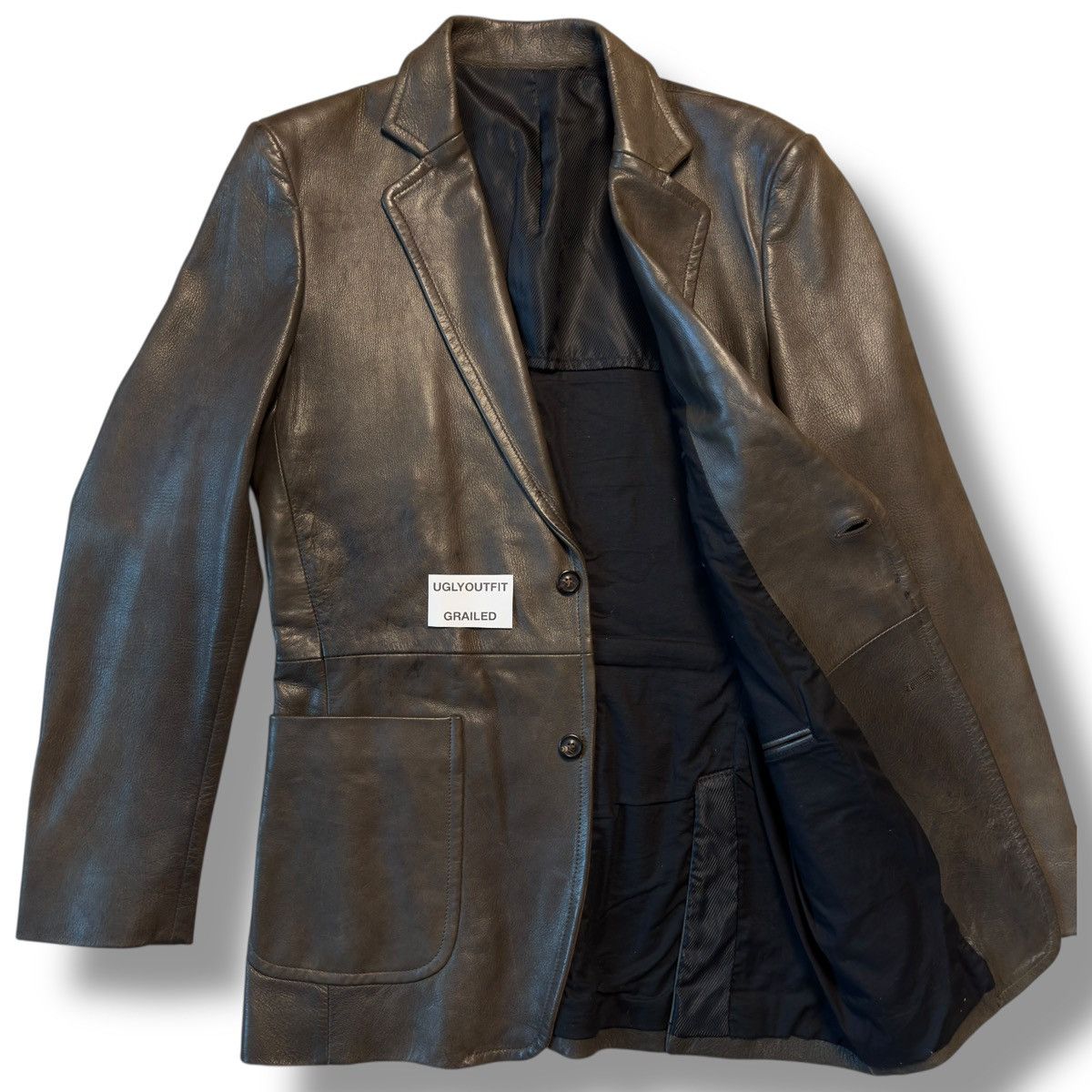 Maison Margiela AW2005 Maison Margiela Leather Blazer Jacket Size US M / EU 48-50 / 2 - 12 Thumbnail