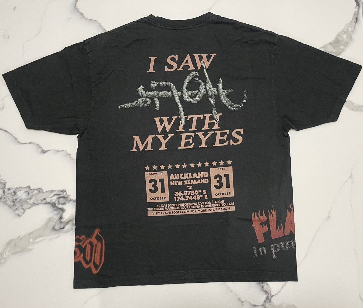 Travis Scott Travis Scott Utopia Tour Merch “I Saw Utopia” Shirt Sz XL Size US XL / EU 56 / 4 - 2 Thumbnail