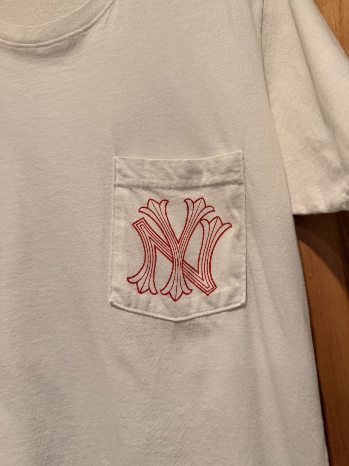 Chrome Hearts YANKEES New York RARE Tee Big Apple Red Small