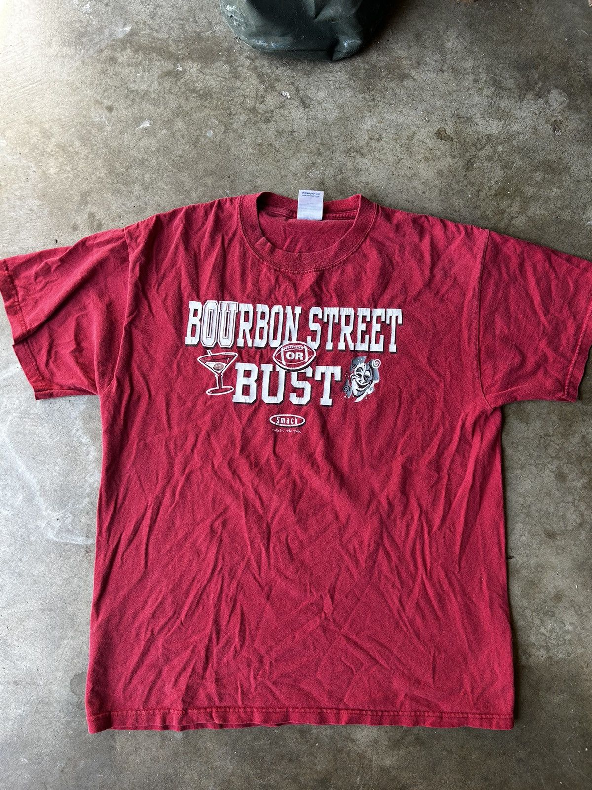 Delta × Vintage Vintage 2004 Bourbon Street Or Bust New Orleans Double Sided Size US L / EU 52-54 / 3 - 1 Thumbnail