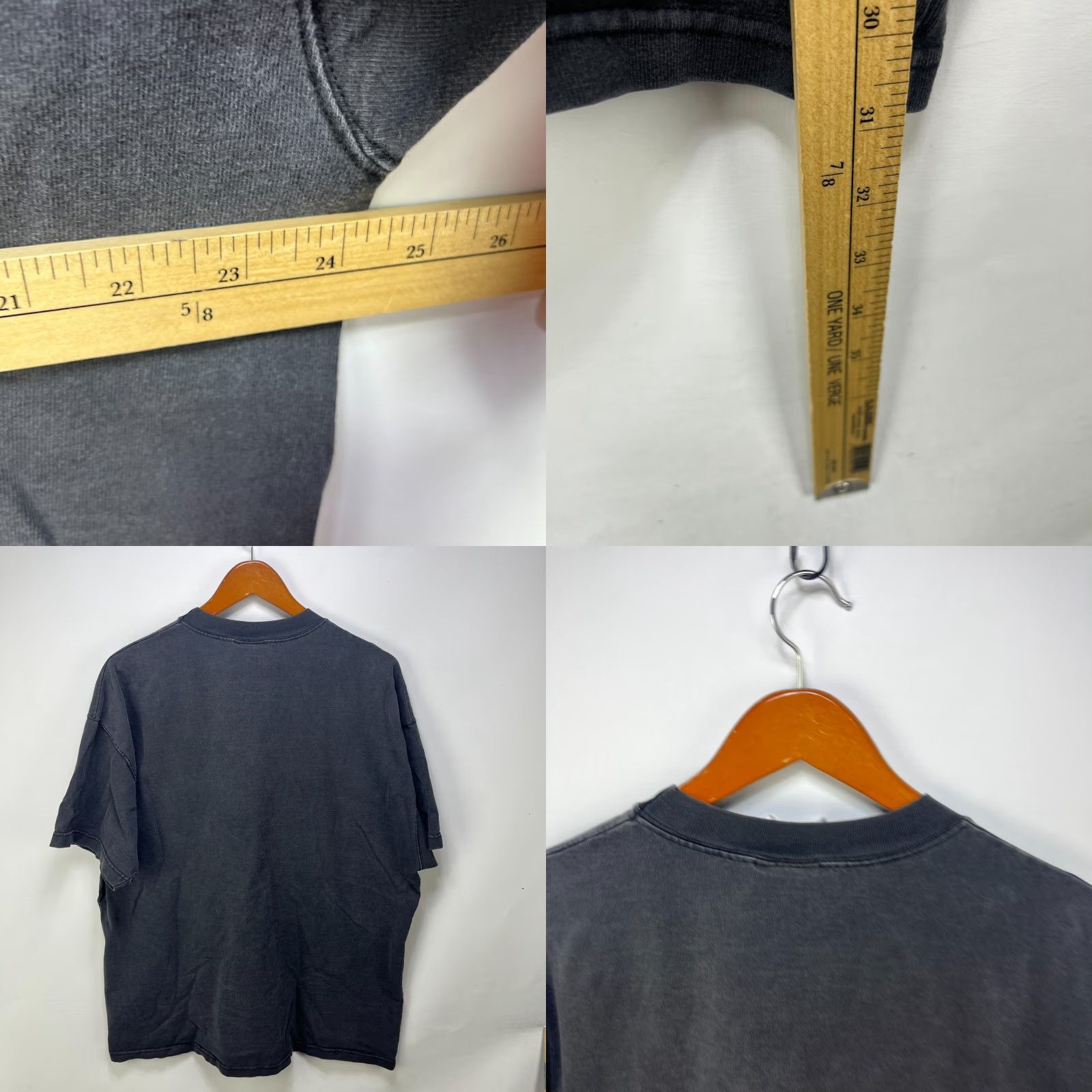 Native VINTAGE Sun Faded Native Biker Wolf Eagle Nature T Shirt 2XL Black Mens T-Shirt 90s- Style Converse Size US XXL / EU 58 / 5 - 8 Thumbnail