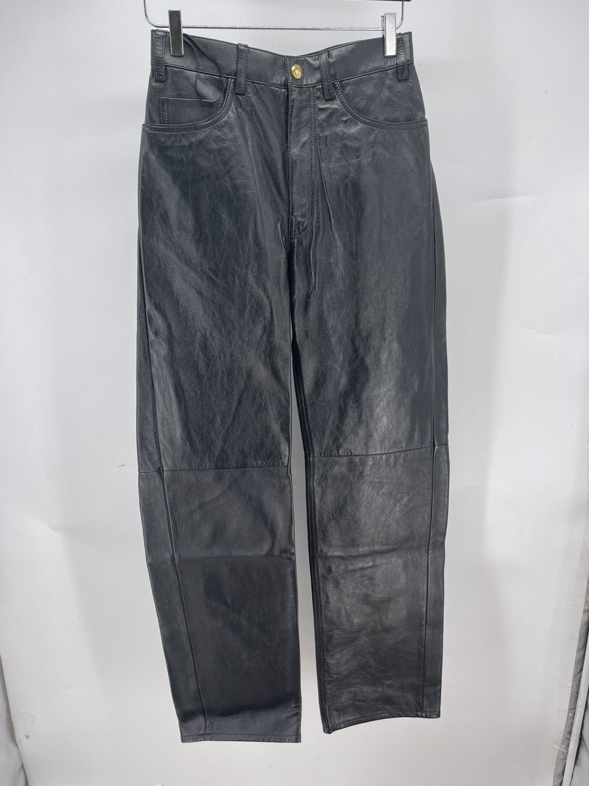 Celine Celine leather trousers Size 26" / US 2 / IT 38 - 1 Thumbnail