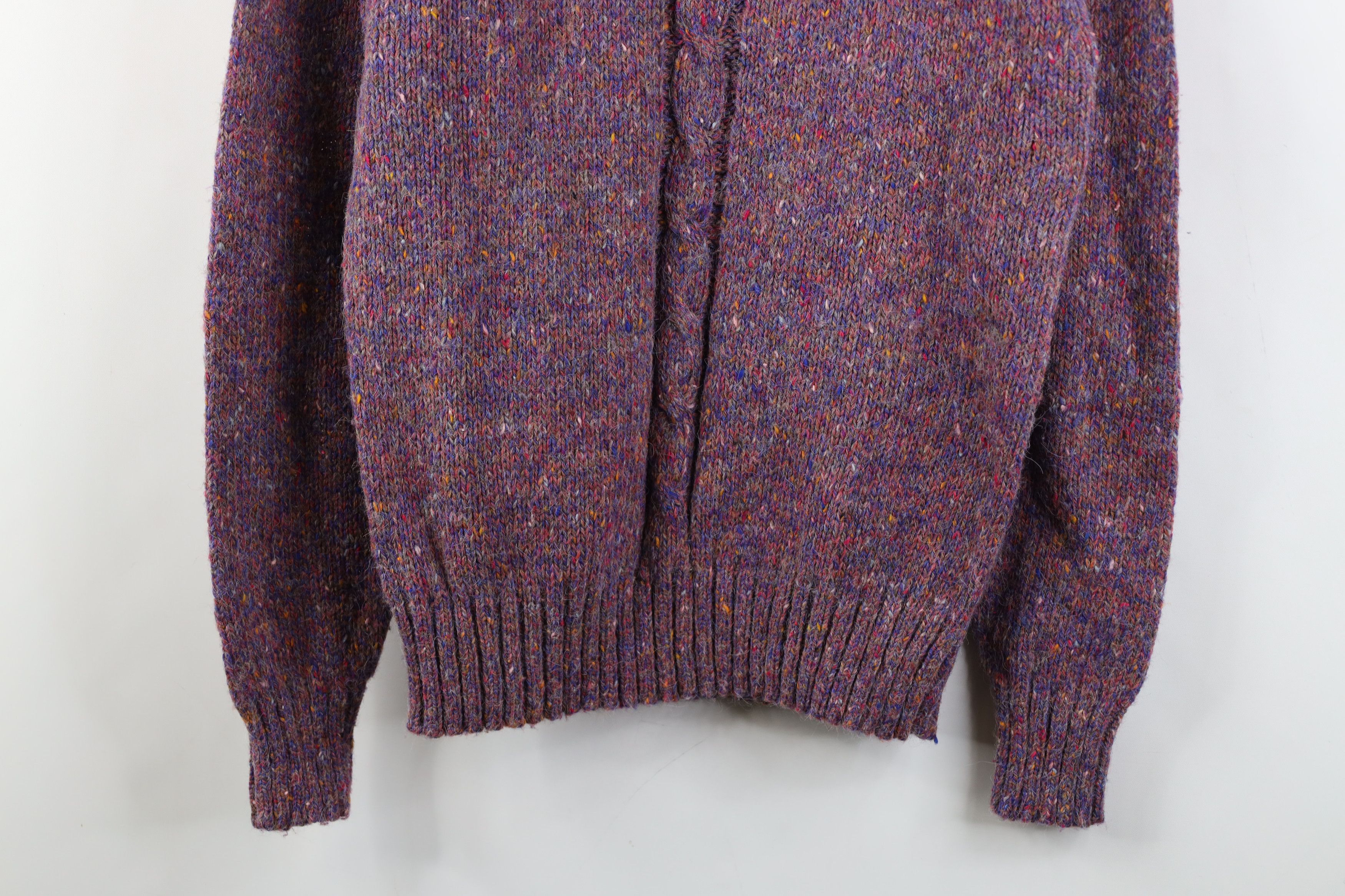 Vintage Vintage 70s Streetwear Wool Blend Knit Mock Neck Sweater Size M / US 6-8 / IT 42-44 - 3 Thumbnail