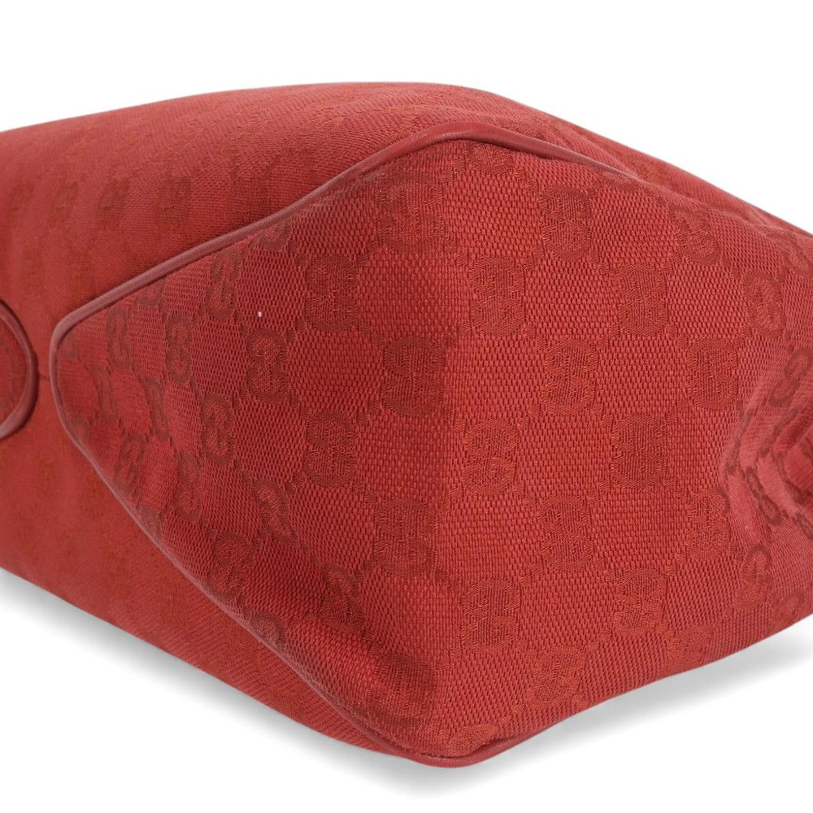 Gucci Gucci - Red Monogram Canvas Shoulder Bag Size ONE SIZE - 7 Thumbnail