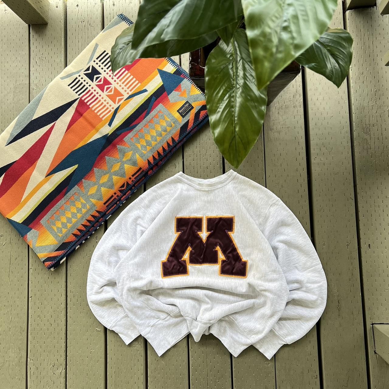 Vintage VTG Minnesota Golden Gophers Sweatshirt ChampionReverseWeave Size US XL / EU 56 / 4 - 1 Thumbnail