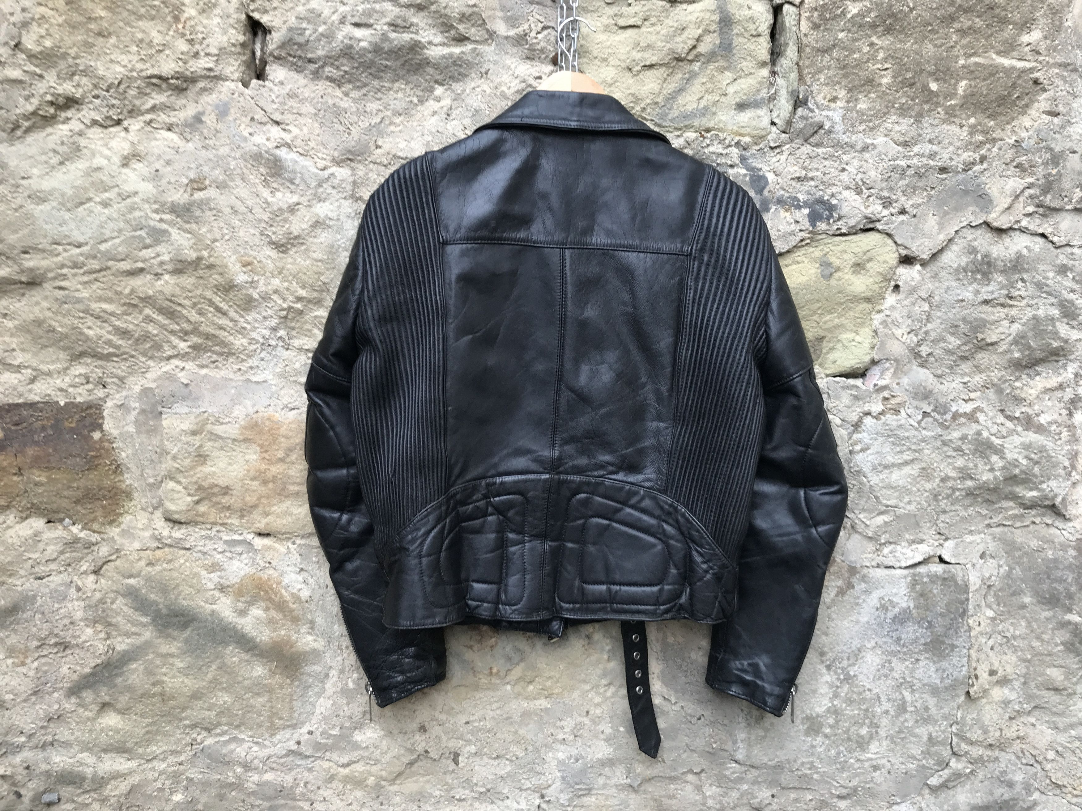 Vintage Rare Vintage 70s Sporty fit Twin Track Leather Biker Jacket Size US L / EU 52-54 / 3 - 15 Thumbnail