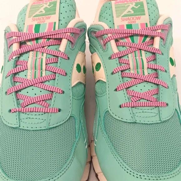 Saucony Saucony Womens Shadow 6000 Aqua/White EarthCitizen Low - 11 Size US 11 / IT 41 - 9 Thumbnail