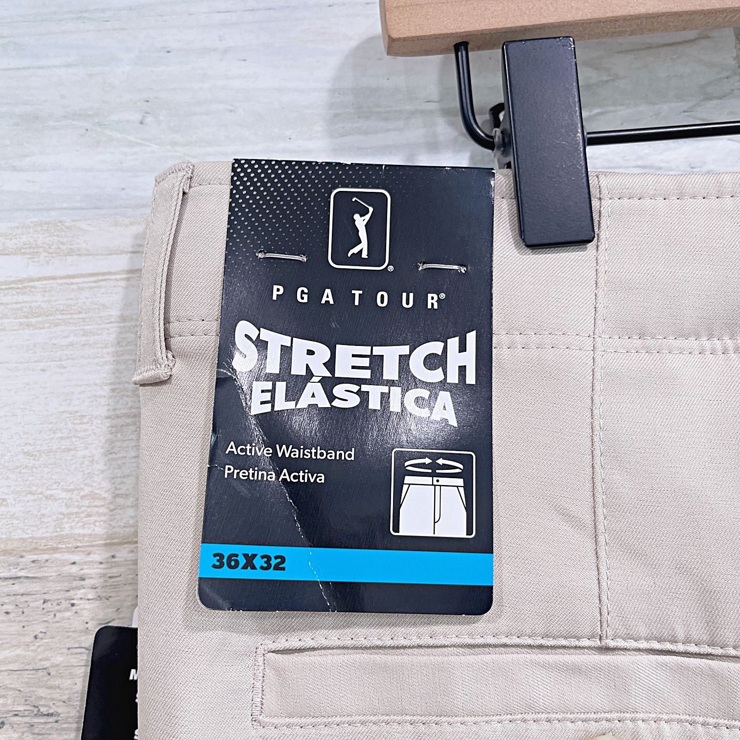 PGA Tour PGA Tour Active Waistband Golf Pants Beige Mens 36x32 Size 36" / US 14 / IT 50 - 7 Thumbnail