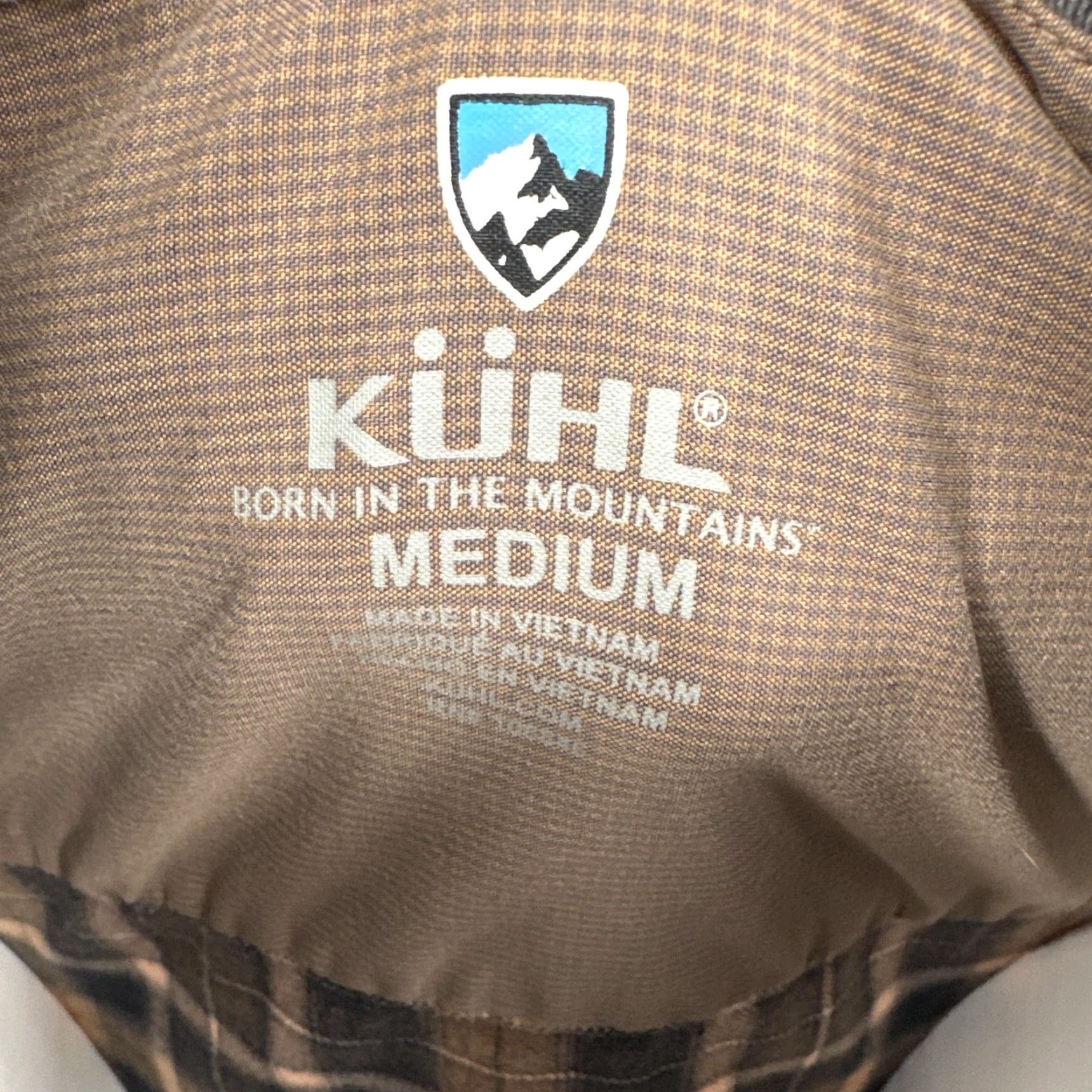 Vintage KUHL Shirt Mens Medium Dillingr Brown Plaid Flannel Button Up Long Sleeve Tencel Size US M / EU 48-50 / 2 - 5 Thumbnail