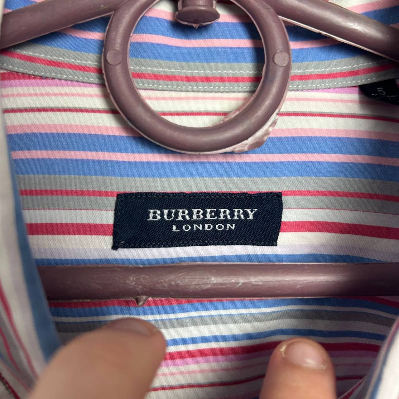 Burberry Luxury Burberry Small logo Basic designer button shirt Size US XL / EU 56 / 4 - 5 Thumbnail