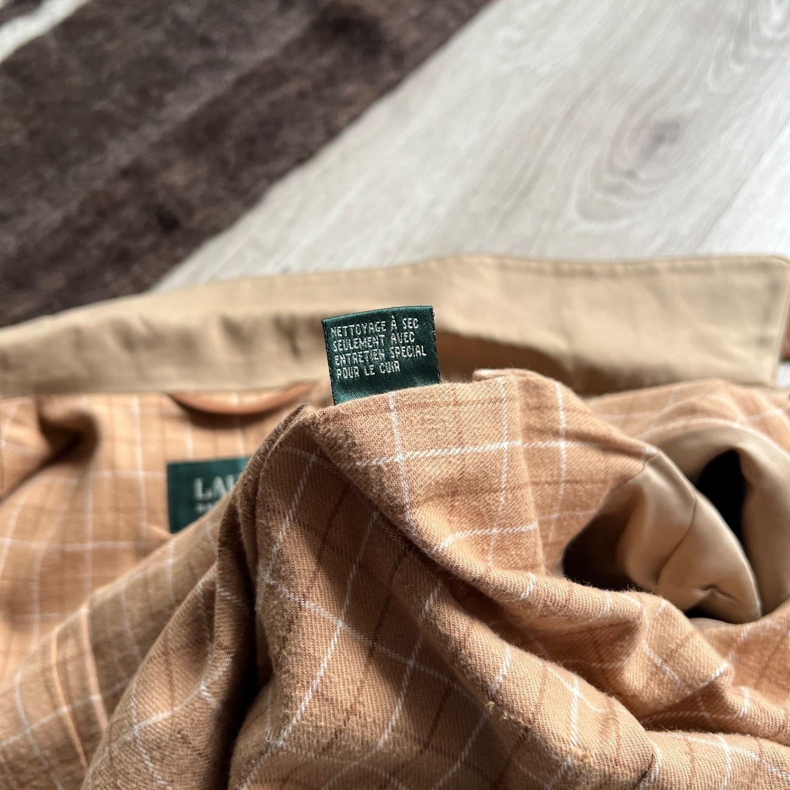Lauren Ralph Lauren Lauren Ralph Lauren Tan Cotton Canvas Jacket 9582AC Size M / US 6-8 / IT 42-44 - 10 Thumbnail