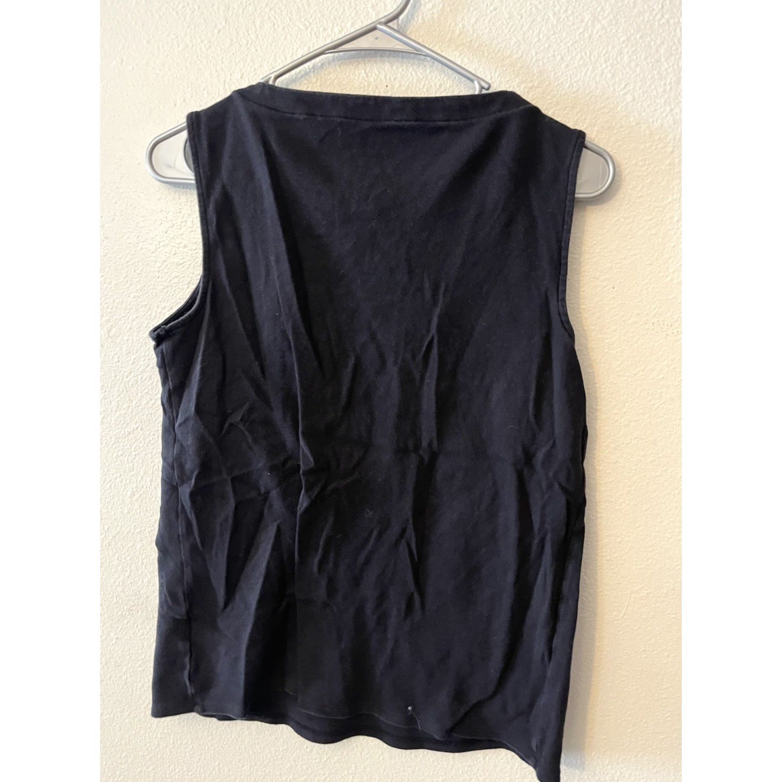 Croft & Barrow VINTAGE Croft & Barrow Women's The Classic Tank Medium Black Tank Top Size M / US 6-8 / IT 42-44 - 2 Thumbnail