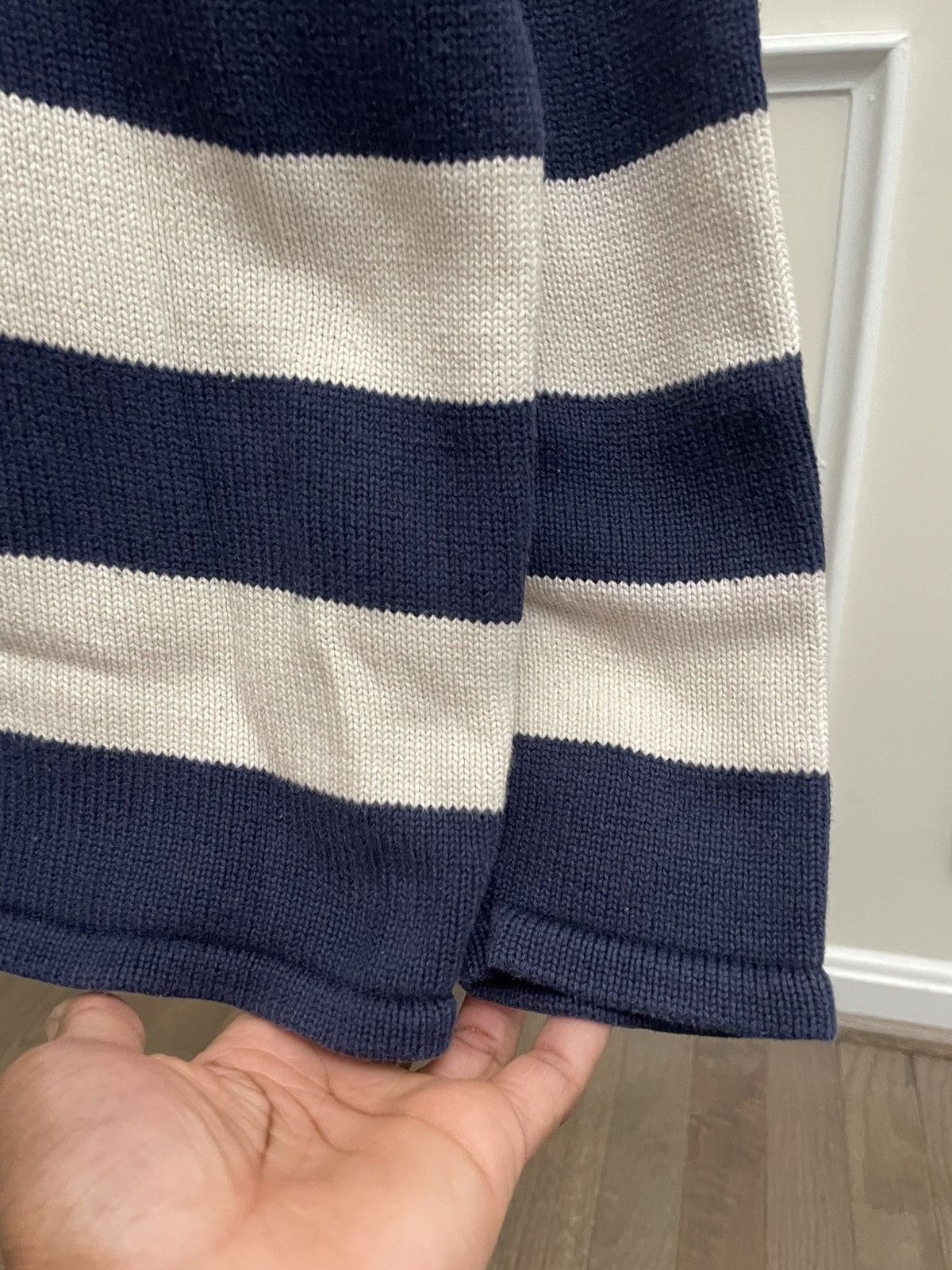 Vintage Vintage Blue Cream Striped Sweater Knit Our Legacy Size US L / EU 52-54 / 3 - 4 Thumbnail