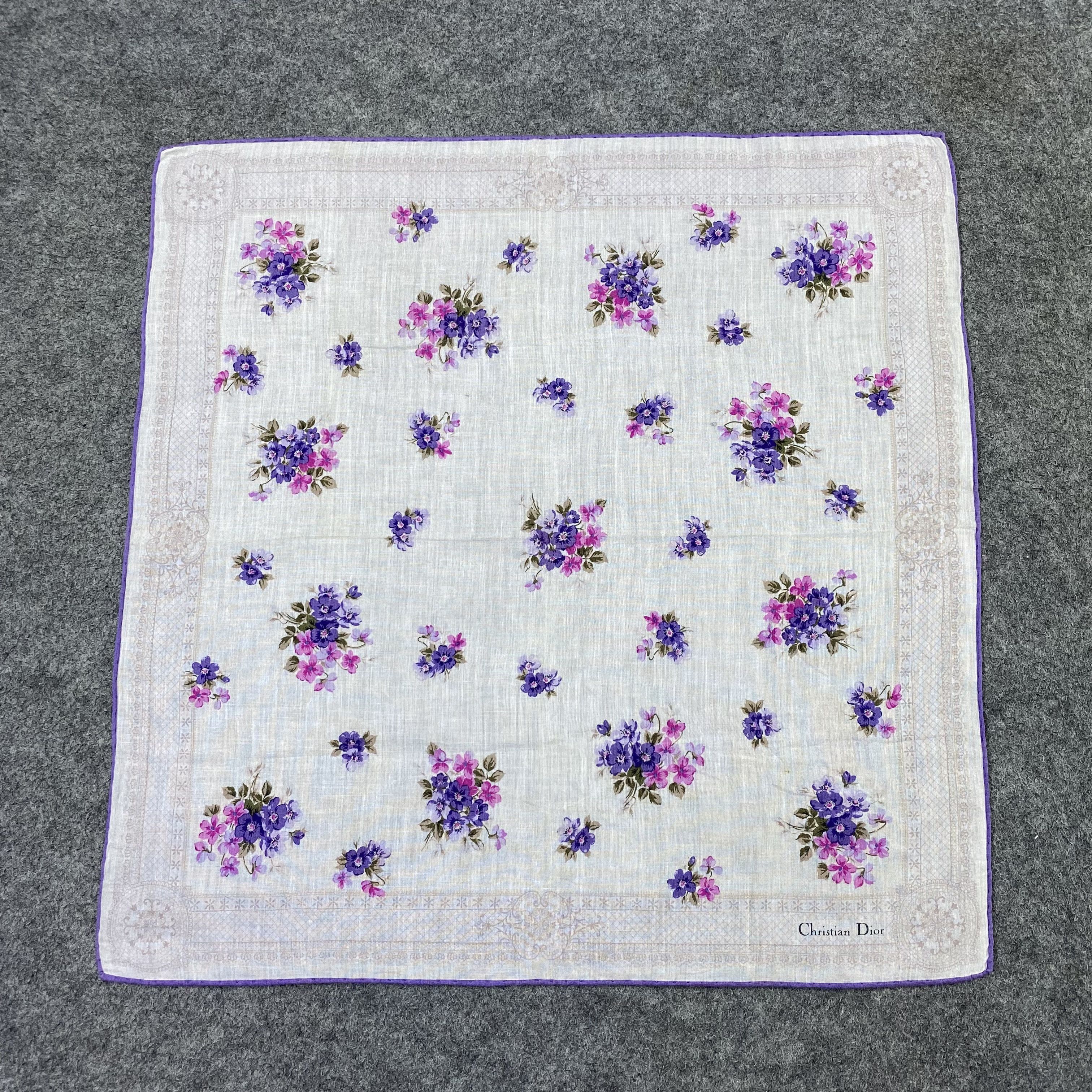 Japanese Brand Christian Dior Handkerchief / Bandana / Neckerchief-B2382 Size ONE SIZE - 3 Thumbnail