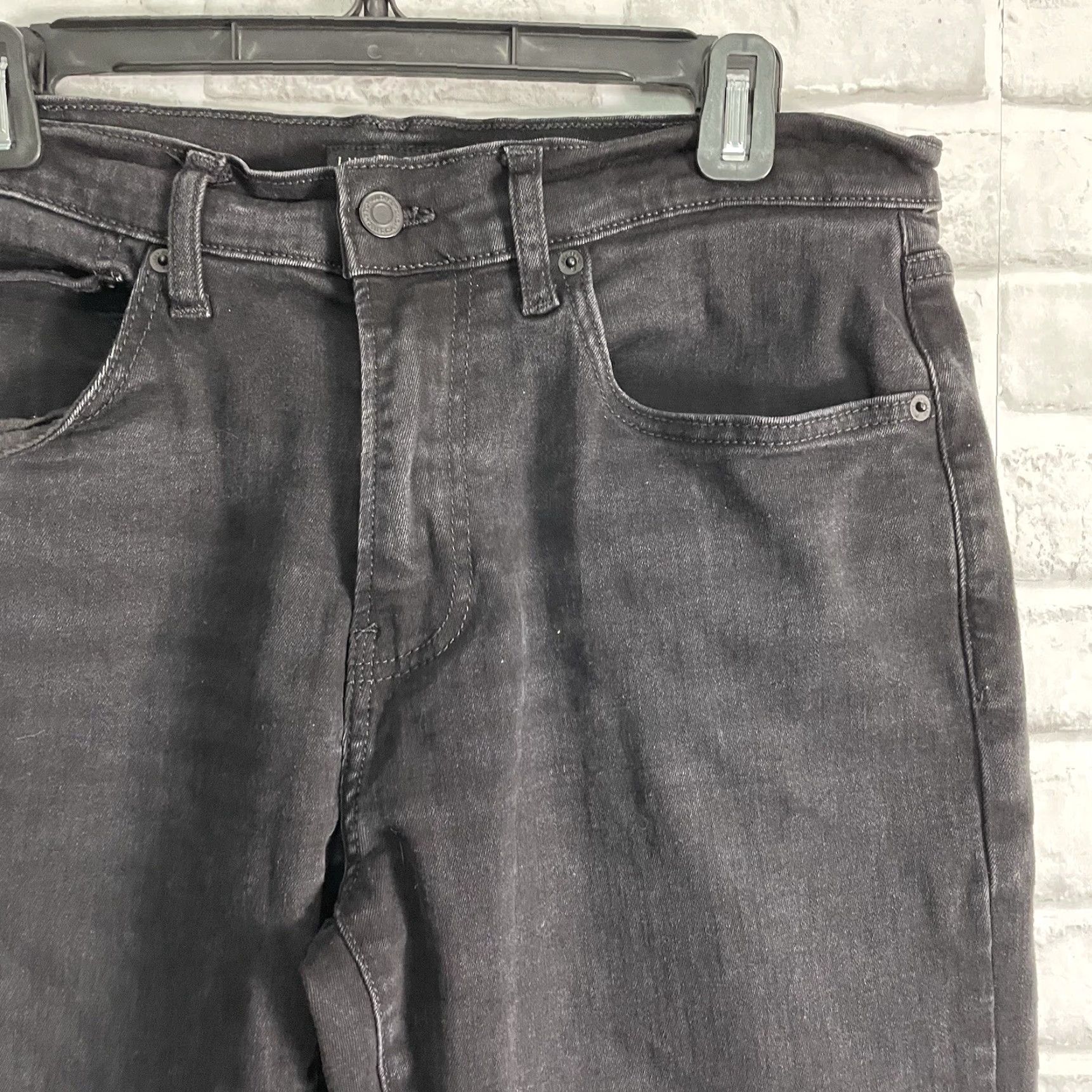 Lucky Brand Lucky Brand 410 Athletic Jeans Mens 32x32 Black Straight Size US 32 / EU 48 - 2 Thumbnail