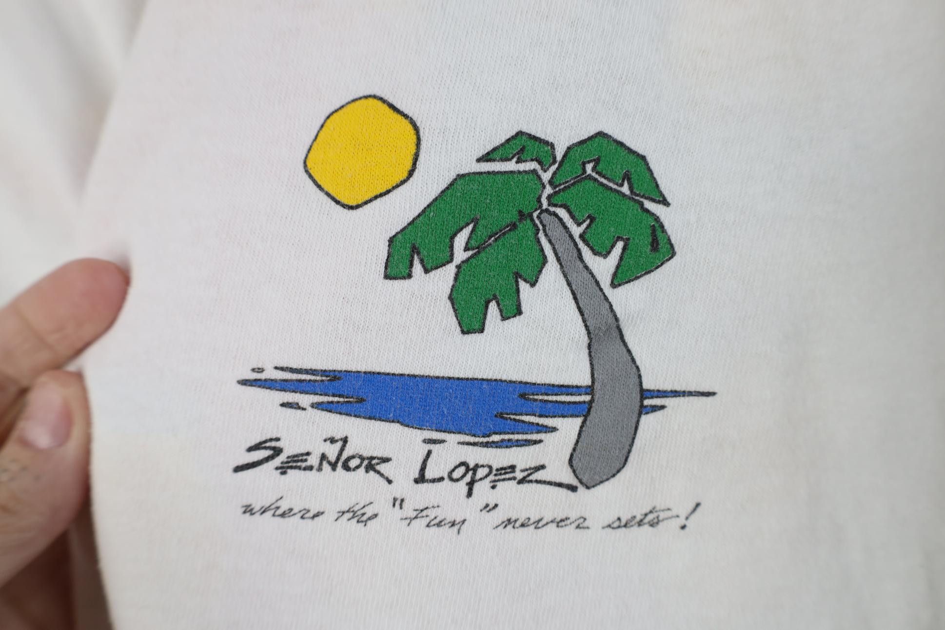 Vintage Vintage 80s Senor Lopez Chili Dog Mexican Restaurant T-Shirt Size US XXL / EU 58 / 5 - 5 Thumbnail