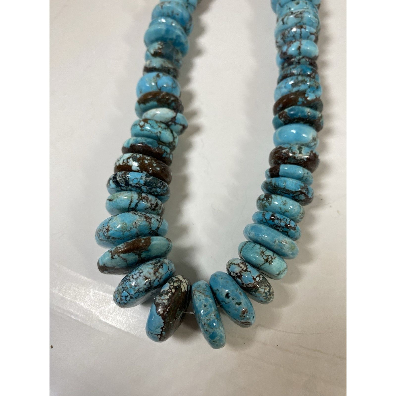Other Vintage Native American Navajo Spiderweb Turquoise Necklace Size ONE SIZE - 3 Thumbnail