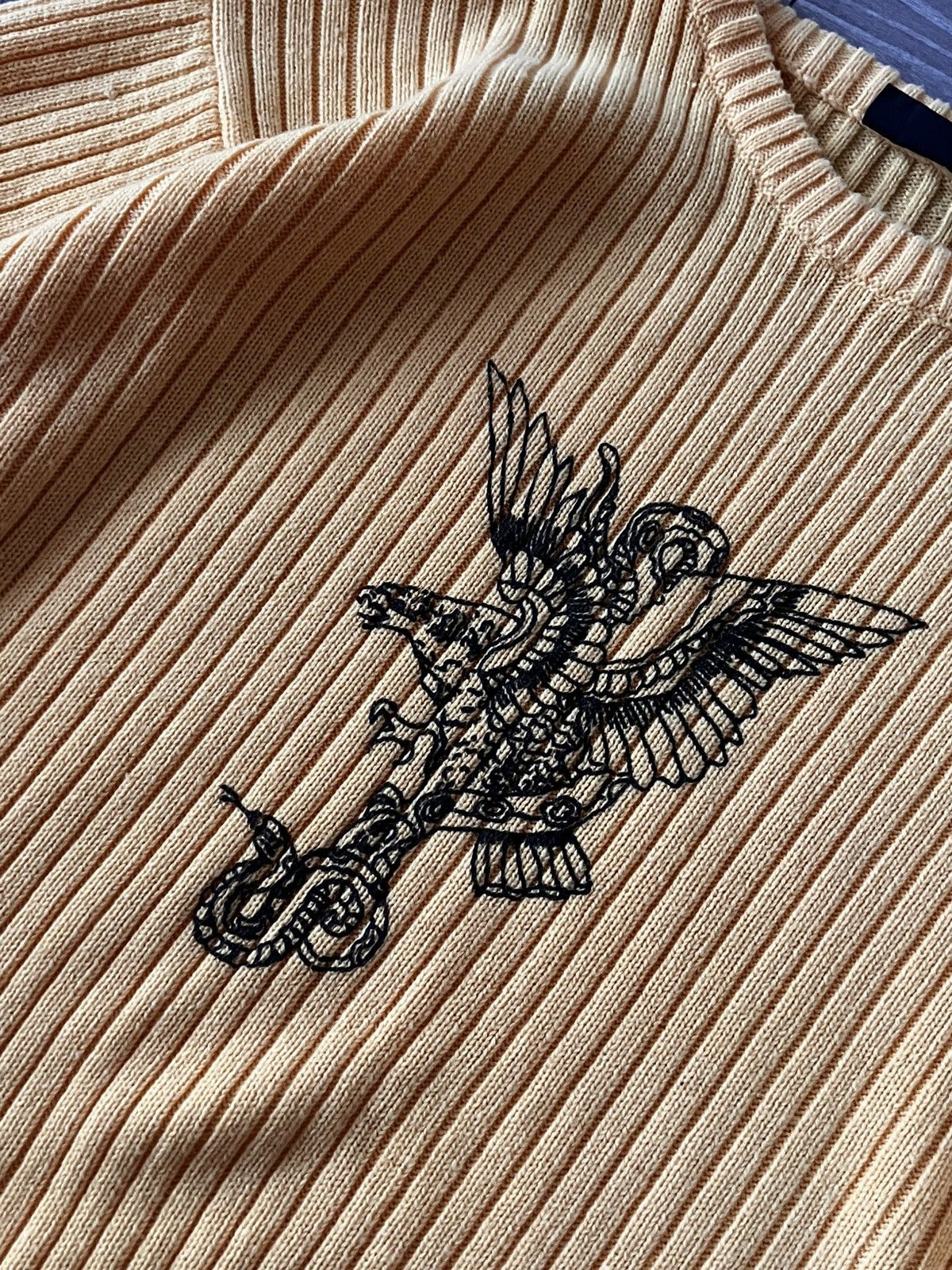 Japanese Brand Avant Garde Japanese Style Straight Cotton Drip Y2K Sweater Size US L / EU 52-54 / 3 - 13 Thumbnail