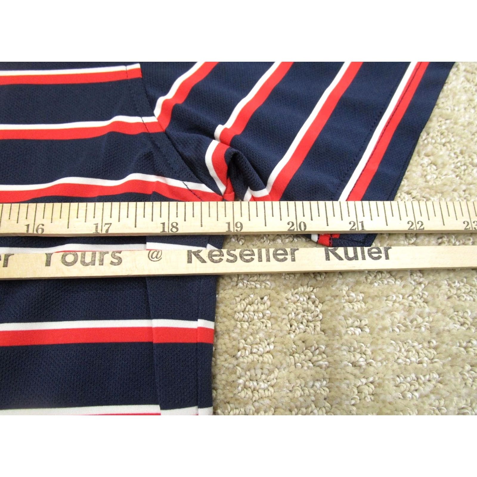 Southern Tide Southern Tide Polo Shirt Men Small Blue Red Striped Lightweight Moisture Wicking + Logo Size US S / EU 44-46 / 1 - 5 Thumbnail