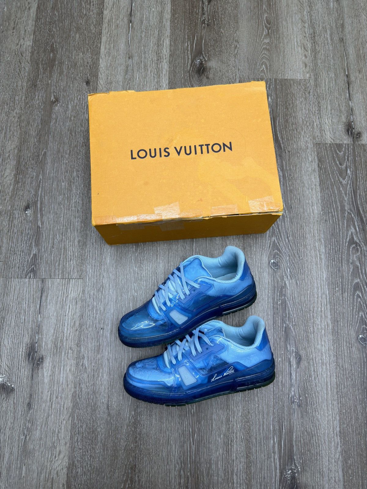 Louis Vuitton Louis Vuitton Trainer Transparent Blue Size US 8 / EU 41 - 1 Thumbnail