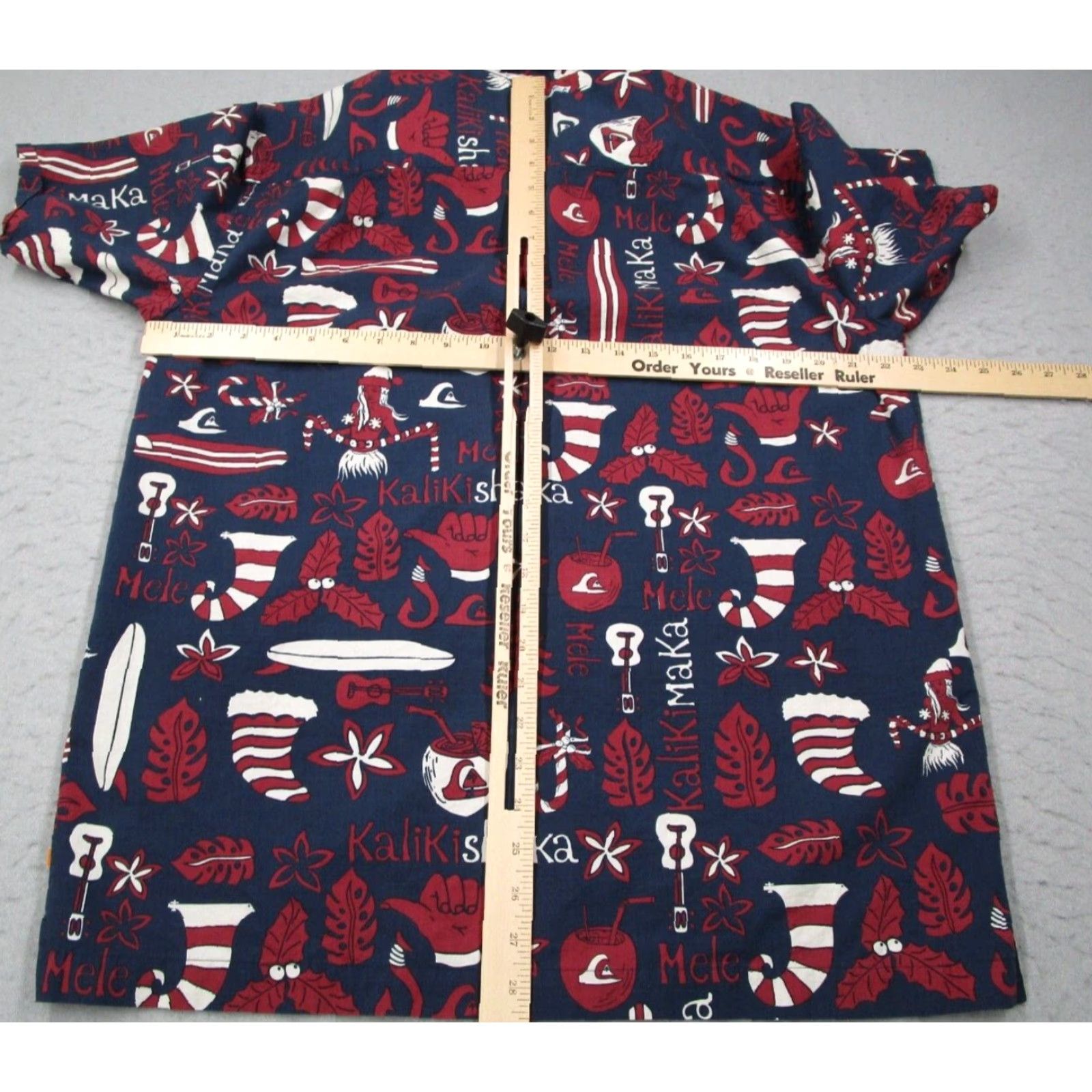 Quiksilver Quiksilver Waterman Shirt Mens Medium Blue Comfort Fit Button Up Mele Kalikimaka Size US M / EU 48-50 / 2 - 4 Thumbnail